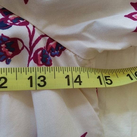 Old Navy Off the Shoulder Lined Floral Bell Sleeve Tunic Top /Mini Dress XS - Picture 10 of 12